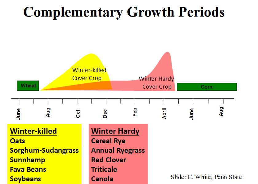 Complementary growth periods